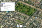 Bing Maps showing Twitter overlay