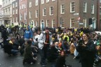 Image of student demonstrators posted on yfrog by @smissmac