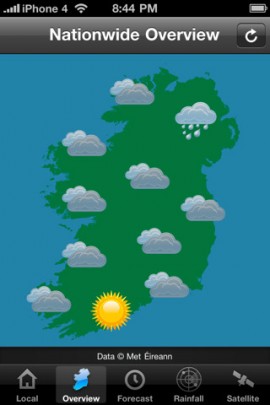 Irish Weather iPhone app