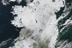 Ireland under snow, December 22nd 2011 - NASA
