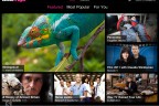 BBC iPlayer iPad app home screen