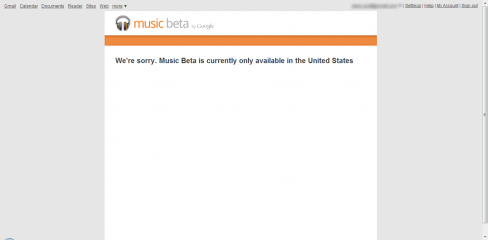 Google Music USA only