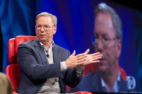 Google Executive Chairman Eric Schmidt. Credit: AllThingsD.com