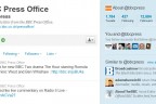 BBC press office on Twitter