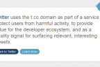 Twitter's t.co homepage