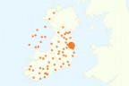 City level view for Ireland in Google Analytics
