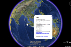 UARS last know location on Google Earth