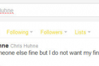 Huhne deleted his tweet but not before people took screenshots of it.