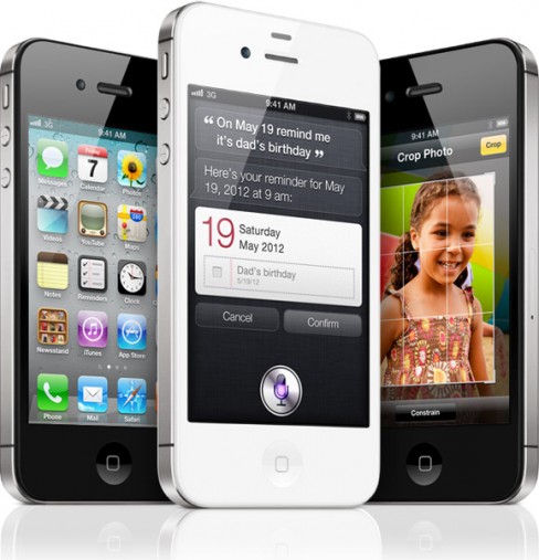 The new iPhone 4S with voice-controlled assistant Siri