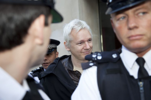 Julian Assange at Occupy London Stock Exchange