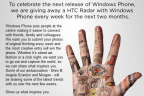 Windows Phone HTC Radar competition