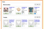 This Merch Store preview shows Google's +1 button featuring prominentlyq