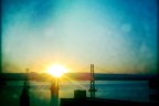 This image of the Oakland Bay Bridge was taken by David Gardner on an iPhone 4