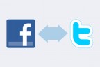 Reciprocal link Twitter and Facebook accounts