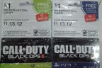Black Ops 2 reservation card