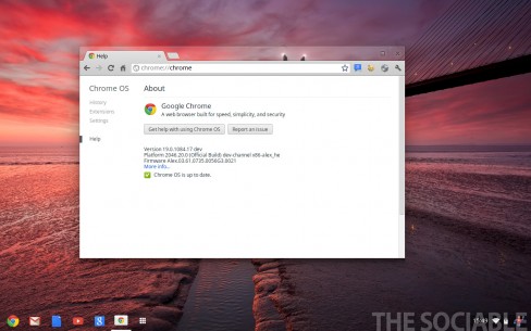 Chrome OS - Version 19, developer preview