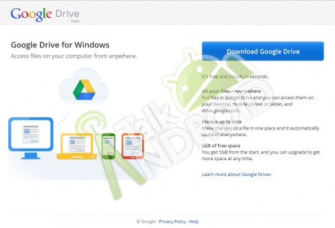 Google Drive leaked screenshot