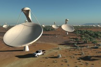 Artist's impression of the Square Kilometre Array (SKA)