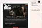 Example of Gmail email ad for Kabam's Godfather Five Families game