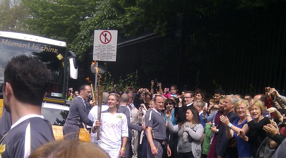 London 2012 Olympic Torch relay in Dublin