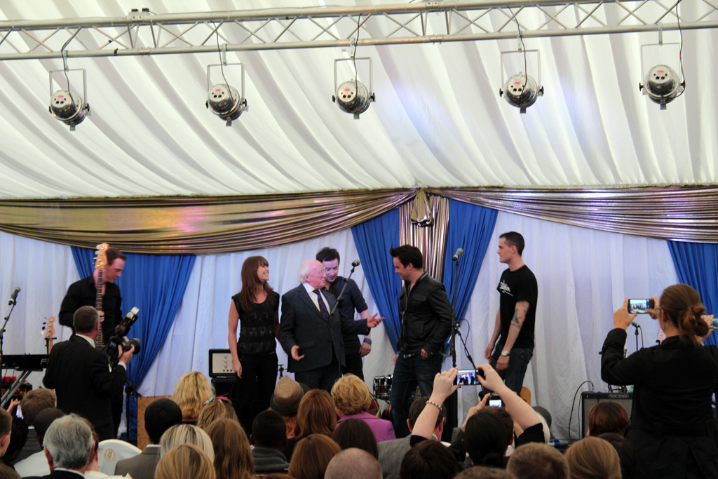 President Higgins with Storyfold and Key West