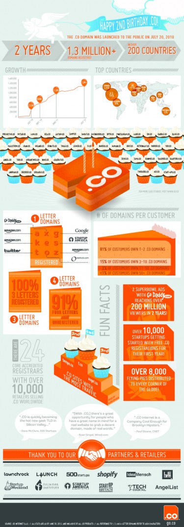 The second year of .CO domain