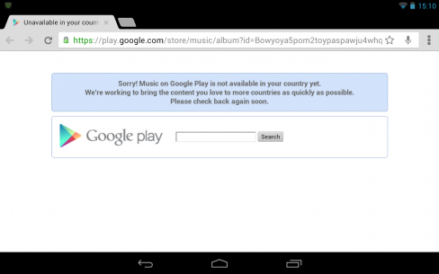 Google Play Store Geolocation roadblock