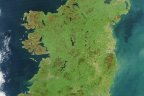 NASA satellite image of Ireland