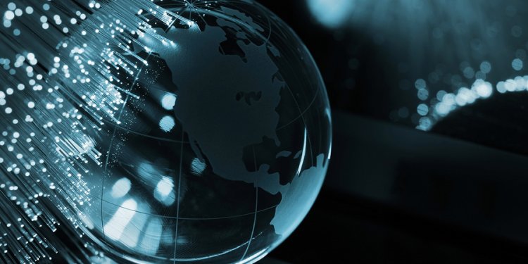 Fibre Optic cables and world - BigStock