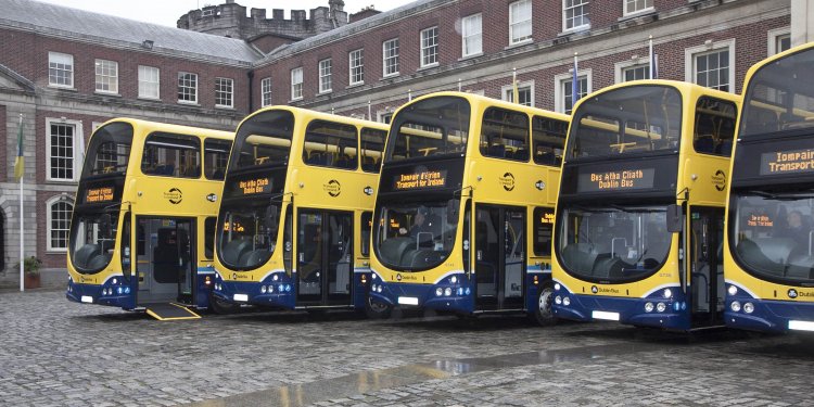 Some of Dublin's new Wi-Fi-enabled fleet