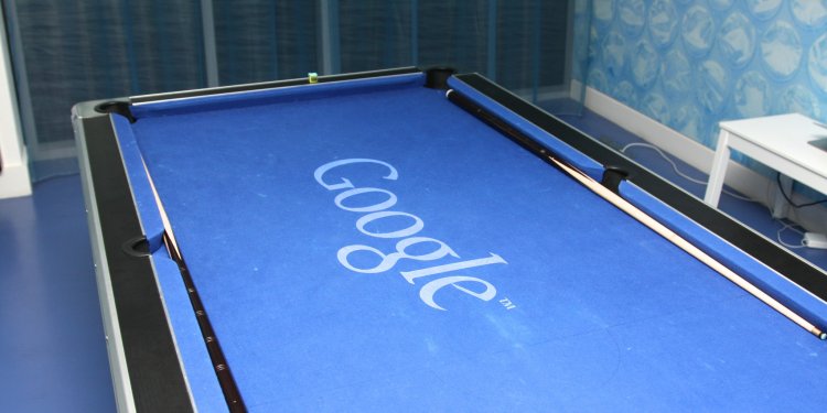 Google pool table. Credit: The Sociable