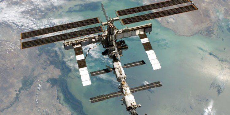 The International Space Station, ISS, and Earth