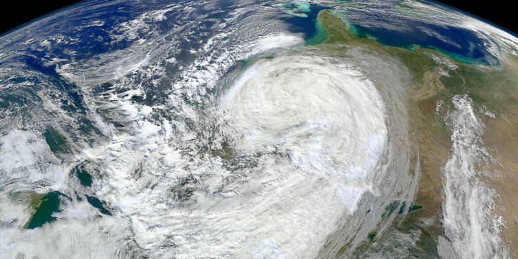 NASA image of Hurricane Sandy.