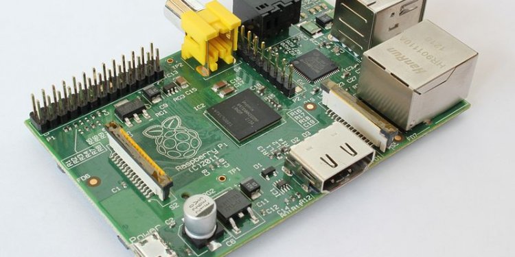Raspberry Pi board. Credit Wikimedia
