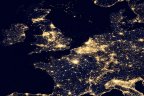 NASA image of Europe at Night
