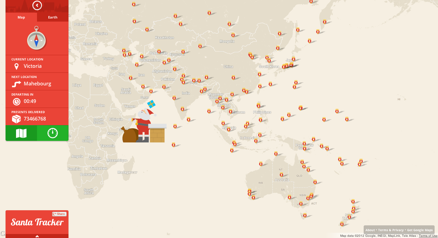 Google Gets Into The Holiday Spirit With Santa Tracker