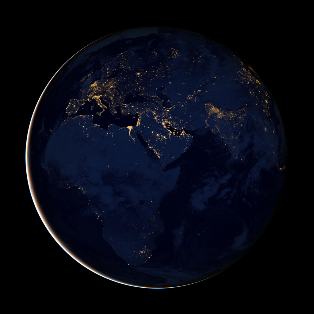 June Black Blue Marble