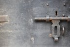 locked prison door