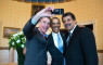 President Barack Obama poses for a selfie with Bill Nye, left, and Neil DeGrasse Tyson in the Blue Room prior to the White House Student Film Festival, Feb. 28, 2014.  (Official White House Photo by Pete Souza)

This official White House photograph is being made available only for publication by news organizations and/or for personal use printing by the subject(s) of the photograph. The photograph may not be manipulated in any way and may not be used in commercial or political materials, advertisements, emails, products, promotions that in any way suggests approval or endorsement of the President, the First Family, or the White House.