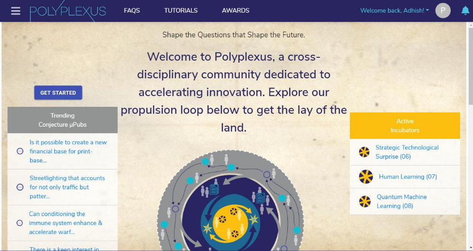 Polyplexus DARPA social network incubator