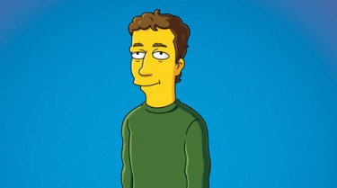 Mark Zuckerberg as a Simpsons character