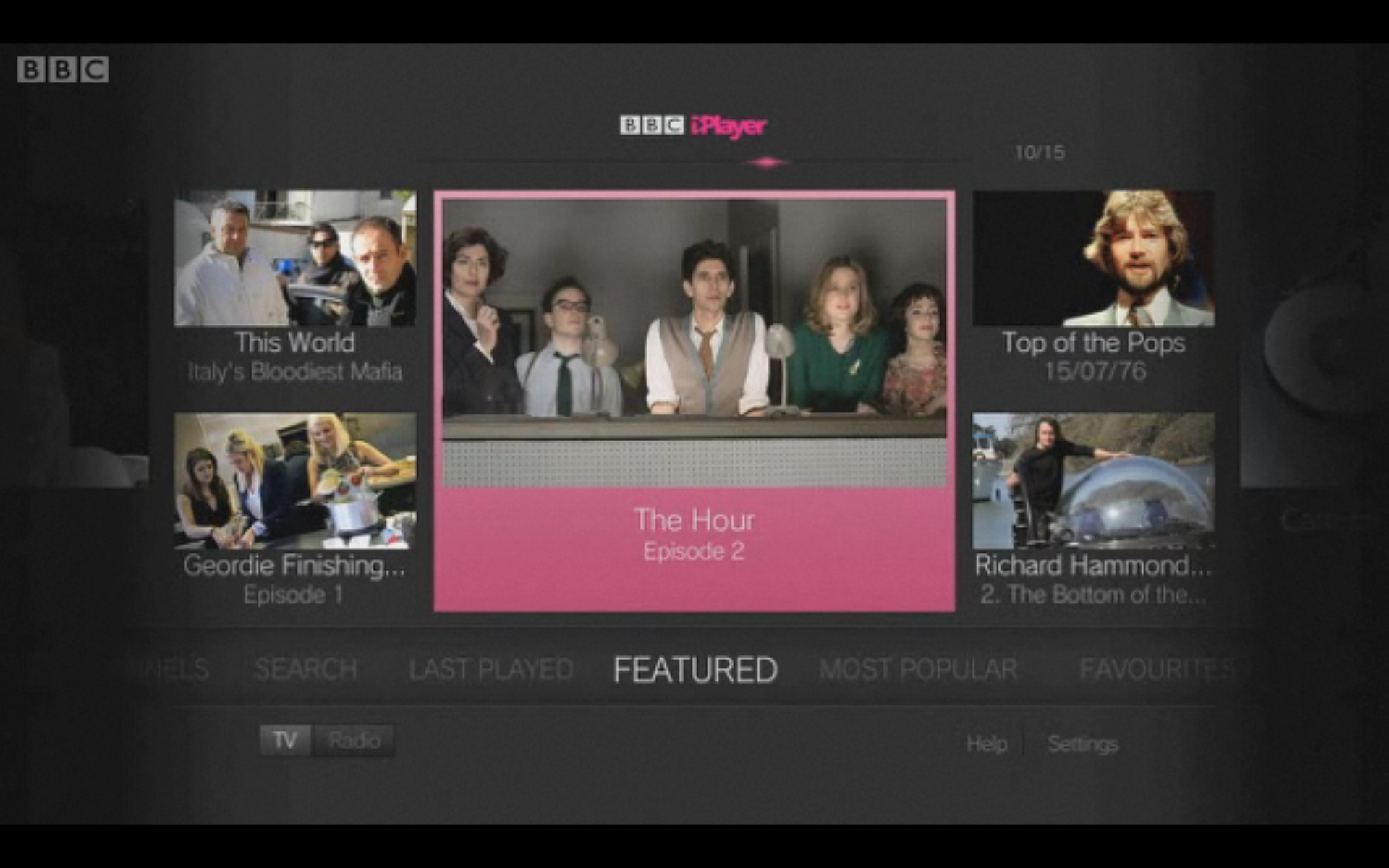 The new BBC iPlayer for TV