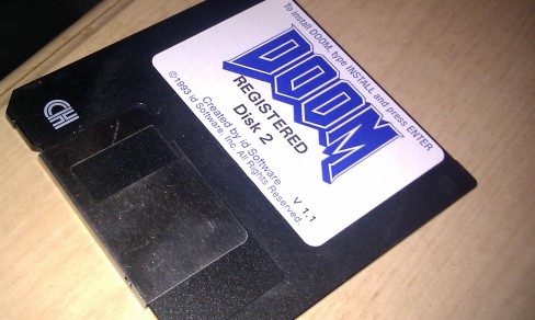 Classic Doom instillation floppy disk