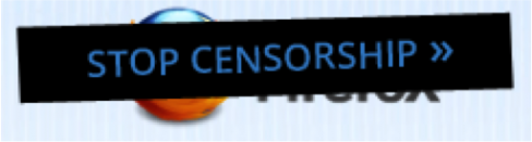 Mozilla logo censored