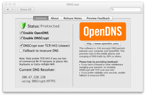 DNSCrypt from OpenDNS