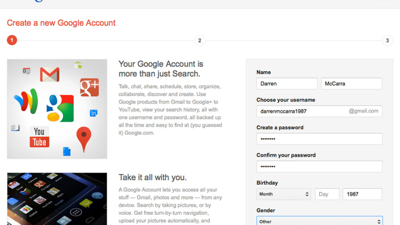 Account in google sign How to