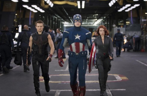Hawkeye, Captain America and Black Widow