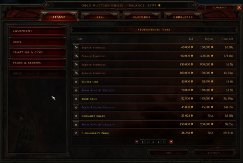 Diablo 3 Auctions