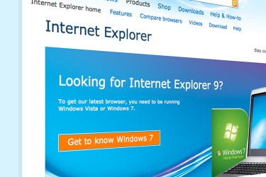 Internet Explorer 9, its current version