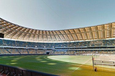 The Olympic Stadium, Kiev where the Euro 2012 final will be staged on July 1